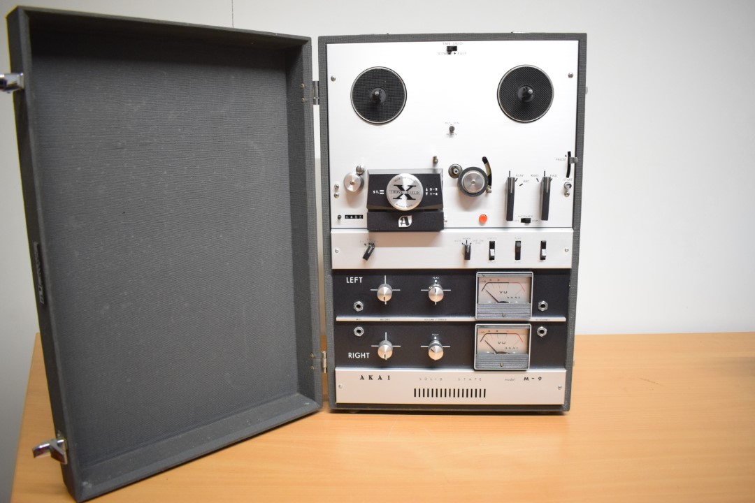 Akai M-9 First Transistor Tape Recorder  			
